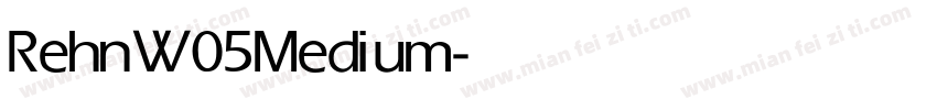 Rehn W05 Medium字体转换